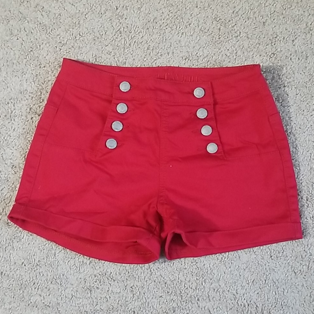 Red shorts